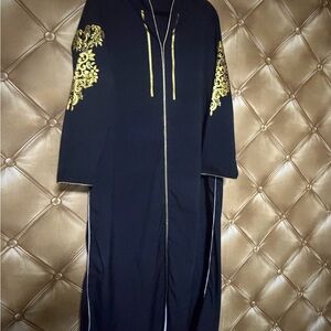 Elegant Black and Gold Women's Coat